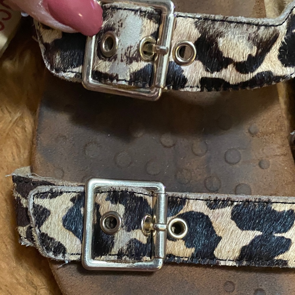 Vionic Leopard Print Sandals With Silver Buckles - image 8